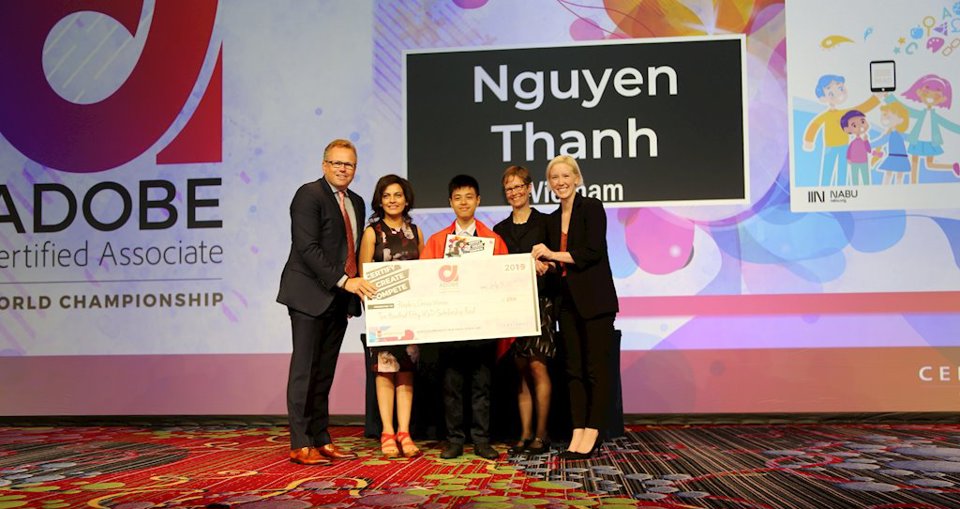 Học sinh trường Nguyễn Tất Thành giành giải thưởng cuộc thi Thiết kế đồ họa thế giới 2019 - Ảnh 1