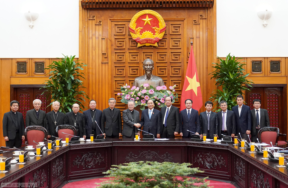 Thủ tướng Nguyễn Xuân Phúc tiếp đoàn Hội đồng Giám mục Việt Nam - Ảnh 2