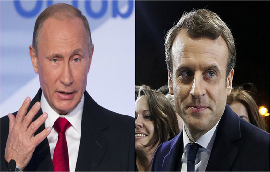 Tổng thống Putin, Macron thống nhất thúc đẩy đối thoại để giải quyết vấn đề Syria - Ảnh 1