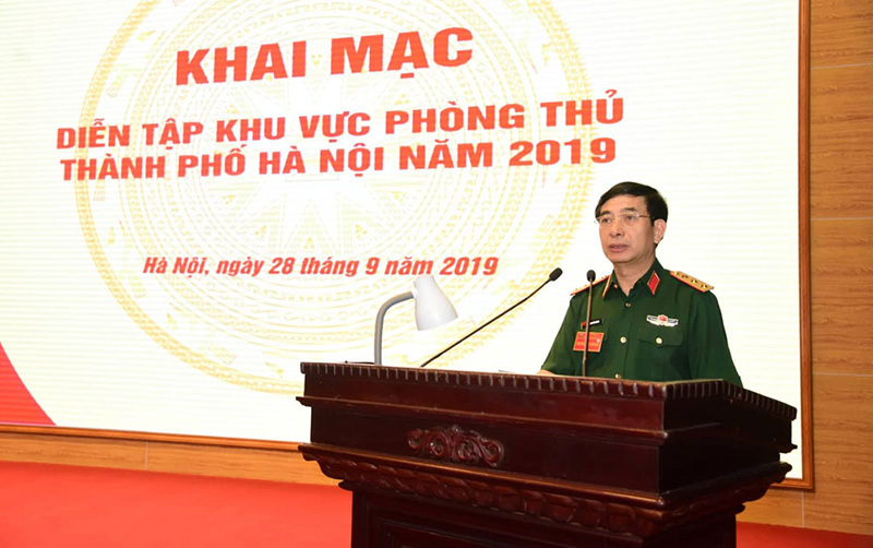 Khai mạc Diễn tập khu vực phòng thủ Thành phố Hà Nội năm 2019 - Ảnh 2