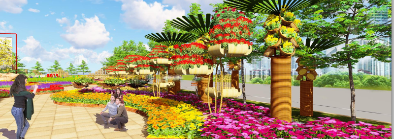 Tết Kỷ Hợi, Sun Group dành tặng Đà Nẵng đường hoa đẹp ngoạn mục bên sông Hàn - Ảnh 4