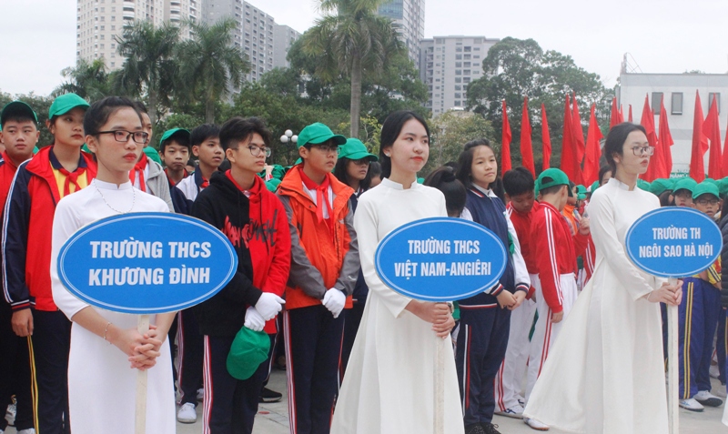 Hơn 3.500 học sinh tham gia Hội khỏe Phù Đổng quận Thanh Xuân - Ảnh 3