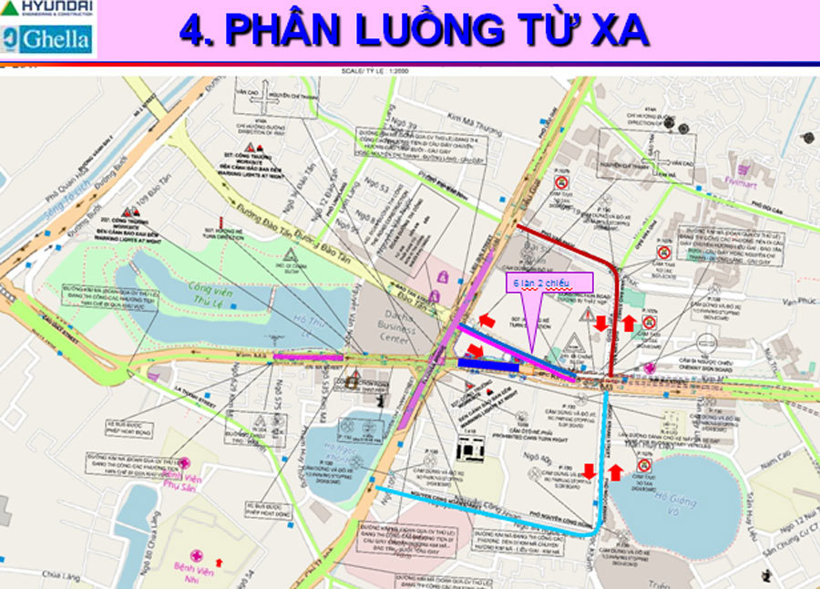 Hà Nội: Phân luồng giao thông phục vụ thi công nhà ga S9, S10 - Ảnh 2