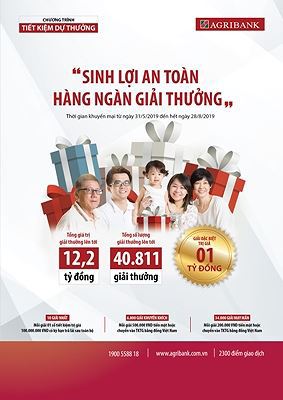 Agribank triển khai chương trình “Sinh lợi an toàn - Hàng ngàn giải thưởng” - Ảnh 1