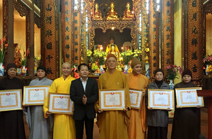 Ban trị sự Phật giáo quận Hoàn Kiếm tổng kết công tác Phật sự năm 2017 - Ảnh 1
