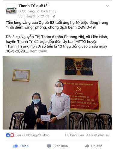 Huyện Thanh Trì: Phát huy hiệu quả tuyên truyền phòng dịch qua mạng xã hội - Ảnh 1
