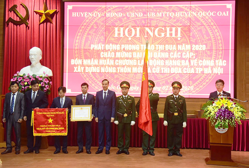 Huyện Quốc Oai đón nhận Huân chương Lao động hạng Ba - Ảnh 2