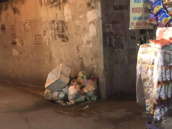 Rác thải đổ bừa bãi trên phố Nguyễn Chính - Ảnh 3
