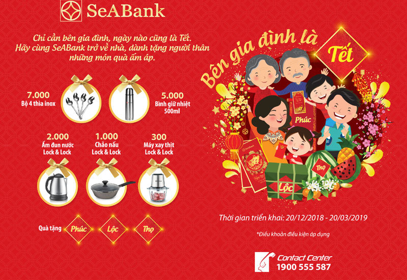 Tận hưởng trọn vẹn dư vị năm mới cùng SeABank với chương trình “bên gia đình là Tết” - Ảnh 1