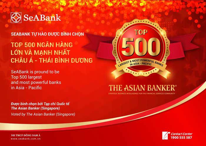 SeABank lọt top 500 ngân hàng lớn và mạnh nhất châu Á – Thái Bình Dương - Ảnh 1