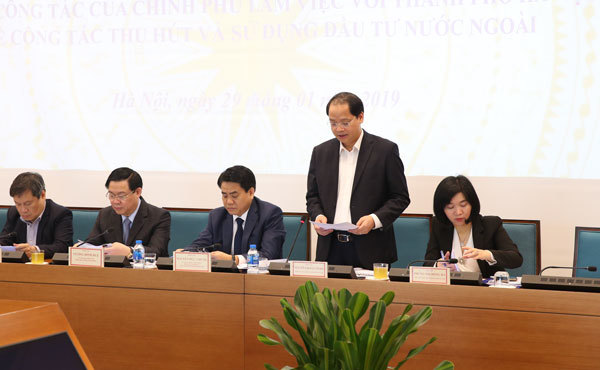 Phó Thủ tướng Vương Đình Huệ làm việc với Hà Nội về công tác thu hút và sử dụng FDI - Ảnh 2