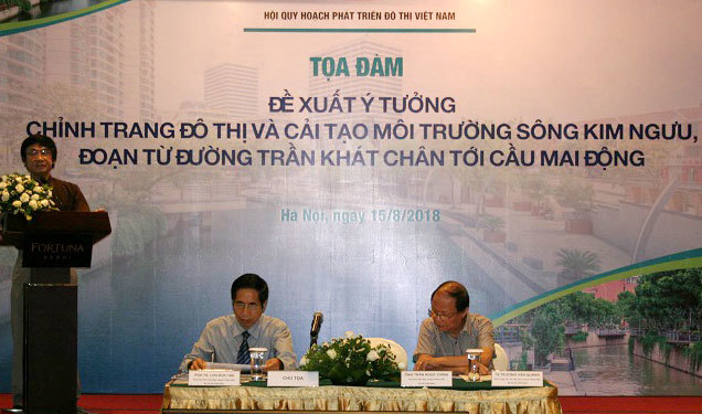 Chuyên gia đề xuất ý tưởng chỉnh trang đô thị và cải tạo môi trường sông Kim Ngưu - Ảnh 1