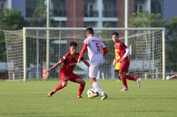 U23 Việt Nam hoà không bàn thắng trong trận đấu tập với CLB Viettel - Ảnh 1