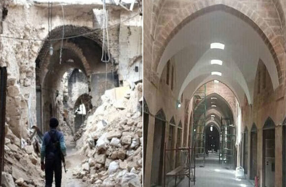 Ngỡ ngàng với quá trình trùng tu TP cổ Aleppo của Syria sau cuộc nội chiến - Ảnh 2