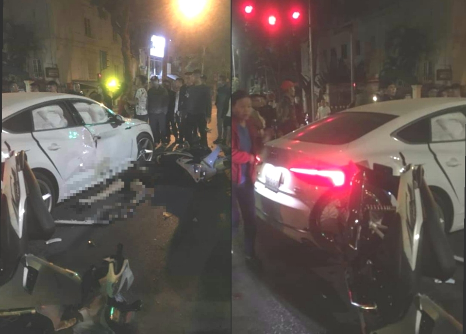 Thông tin mới nhất vụ Audi A5 va chạm nhiều xe máy khiến 3 người thương vong - Ảnh 1