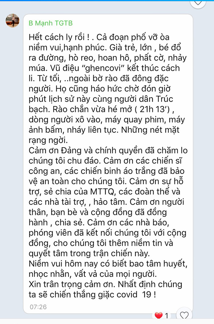 14 ngày cách ly trên phố Trúc Bạch: Những ngày không thể quên - Ảnh 9