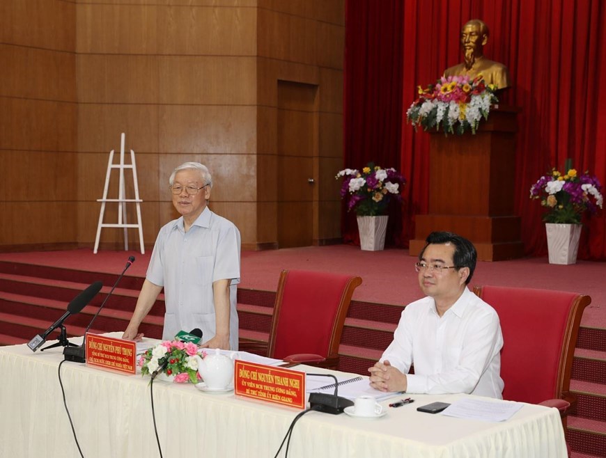 Hình ảnh Tổng Bí thư, Chủ tịch nước làm việc ở Kiên Giang - Ảnh 10