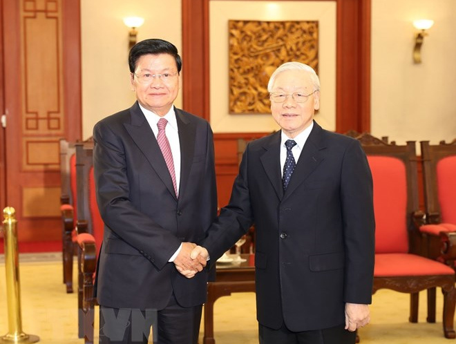 Tổng Bí thư, Chủ tịch nước tiếp Thủ tướng Lào Thongloun Sisoulith - Ảnh 1