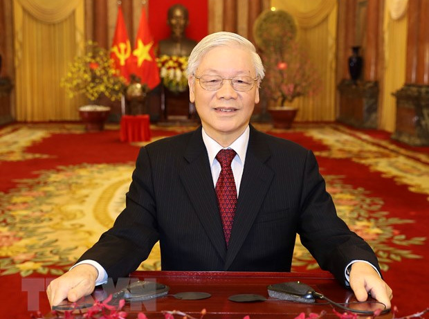 Tổng Bí thư, Chủ tịch nước Nguyễn Phú Trọng chúc Tết Canh Tý 2020 - Ảnh 1