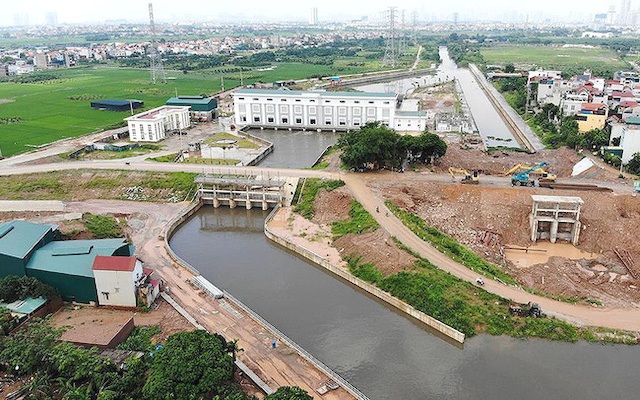 Công trình tiêu thoát nước lớn nhất phía Tây Hà Nội sẽ hoàn thành vào năm 2020 - Ảnh 1
