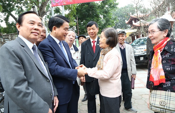 Chủ tịch Nguyễn Đức Chung thăm, chúc Tết Câu lạc bộ Thăng Long - Ảnh 2