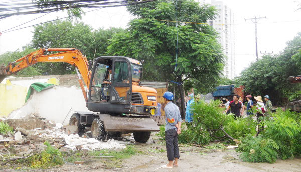 Thanh Trì xử lý dứt điểm các công trình vi phạm - Ảnh 1