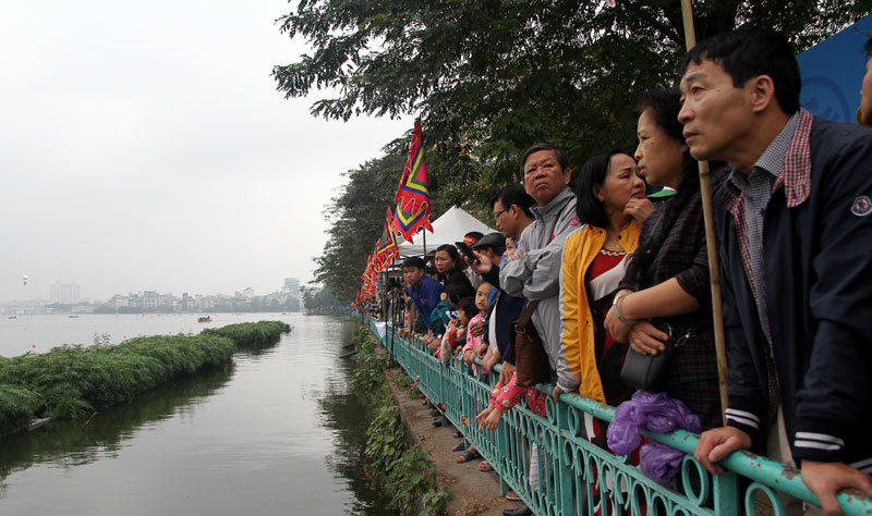 [Ảnh] Hấp dẫn với màn tranh tài tại Lễ hội Bơi chải thuyền rồng Hà Nội 2019 - Ảnh 10