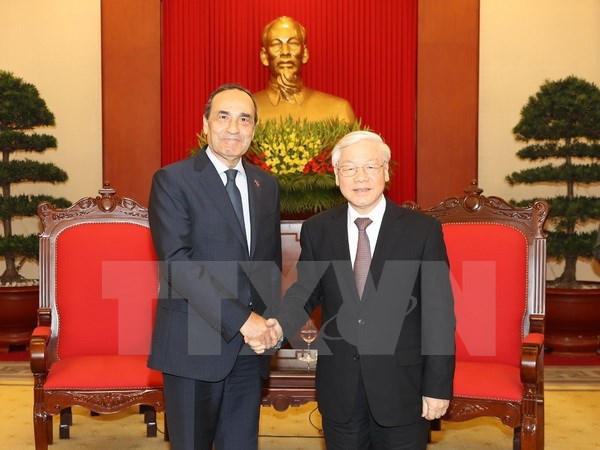 Tổng Bí thư Nguyễn Phú Trọng tiếp Chủ tịch Hạ viện Maroc - Ảnh 1