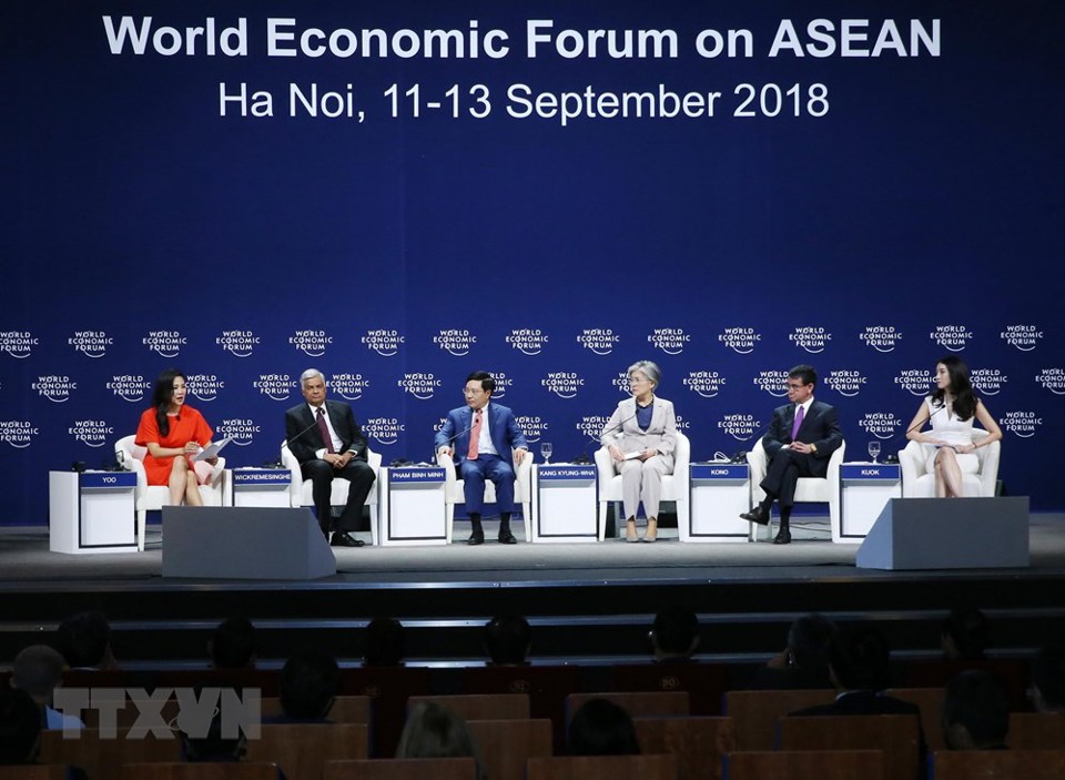 WEF ASEAN: Hình ảnh phiên thảo luận và buổi đàm luận sáng 13/9 - Ảnh 5