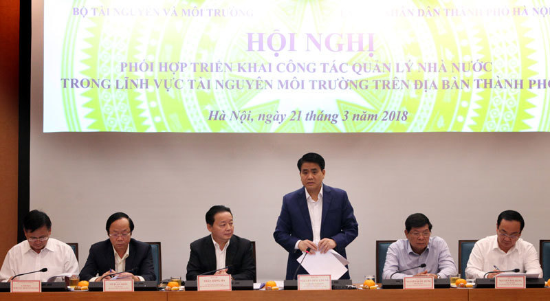Hà Nội cùng Bộ Tài nguyên và Môi trường phối hợp giải quyết nhiều vấn đề nóng - Ảnh 2