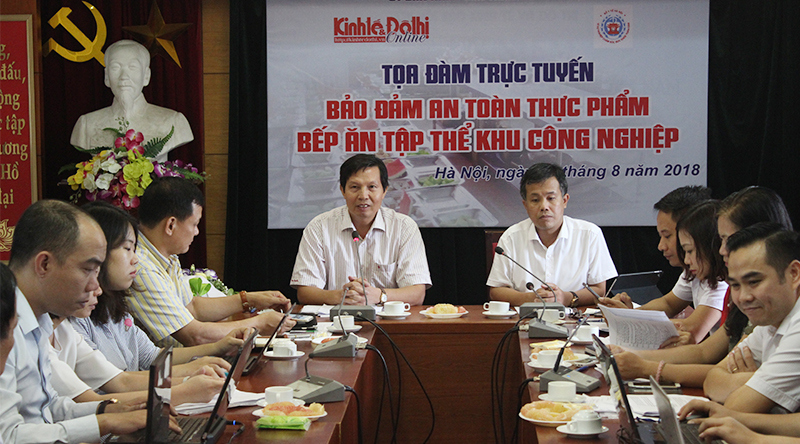 Tọa đàm trực tuyến về "Bảo đảm ATTP bếp ăn tập thể tại các khu công nghiệp trên địa bàn Hà Nội” - Ảnh 15
