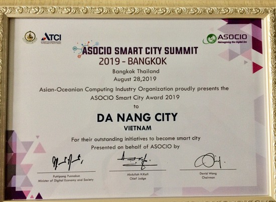 Đà Nẵng nhận giải thưởng Thành phố Thông minh Asocio 2019 - Ảnh 2