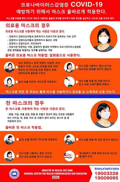 Khuyến cáo phòng bệnh Covid-19 bằng tiếng Hàn - Ảnh 2