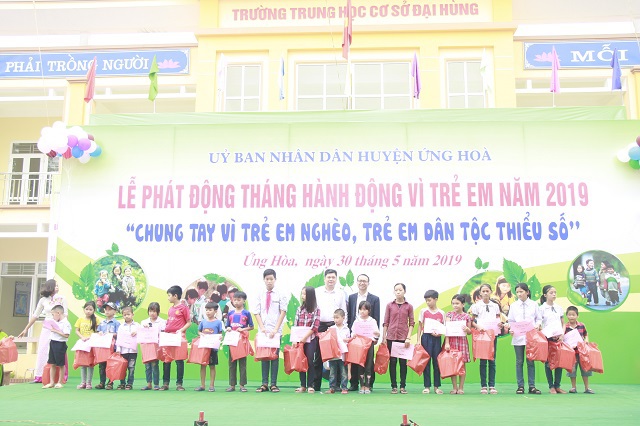 Huyện Ứng Hòa phát động Tháng hành động Vì trẻ em năm 2019 - Ảnh 1