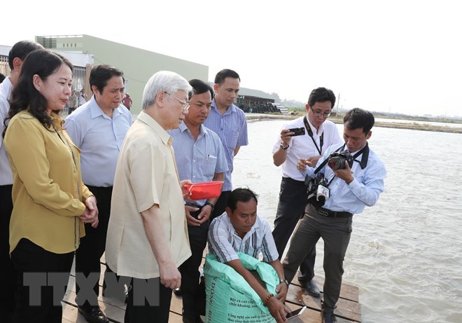 Tổng Bí thư Nguyễn Phú Trọng thăm, làm việc tại tỉnh An Giang - Ảnh 3