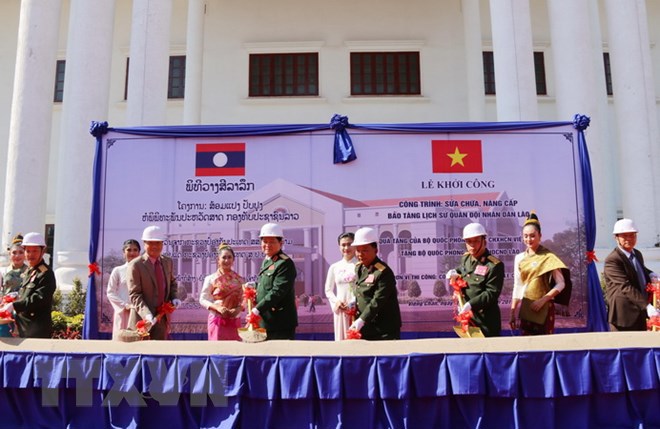 Bộ Quốc phòng Việt Nam giúp nâng cấp Bảo tàng Lịch sử Quân đội Lào - Ảnh 1