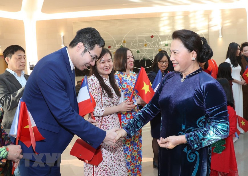 Lễ đón Chủ tịch Quốc hội Nguyễn Thị Kim Ngân thăm chính thức Pháp - Ảnh 7