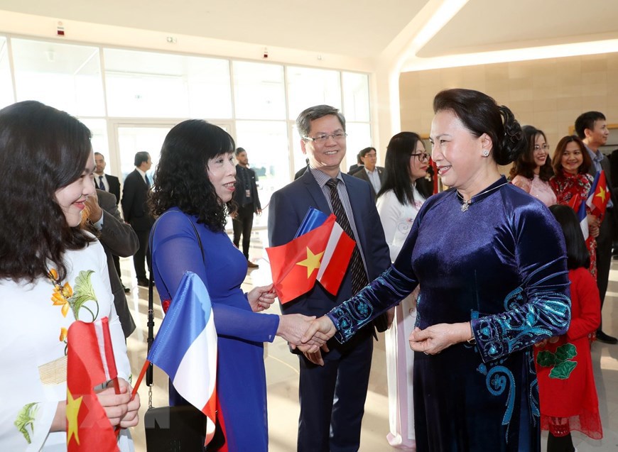Lễ đón Chủ tịch Quốc hội Nguyễn Thị Kim Ngân thăm chính thức Pháp - Ảnh 8