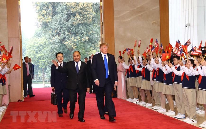 Ảnh: Thủ tướng Nguyễn Xuân Phúc hội kiến Tổng thống Hoa Kỳ Donald Trump - Ảnh 2