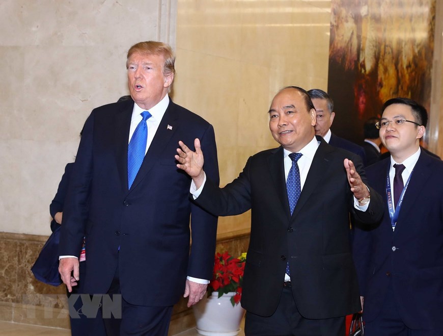 Ảnh: Thủ tướng Nguyễn Xuân Phúc hội kiến Tổng thống Hoa Kỳ Donald Trump - Ảnh 12