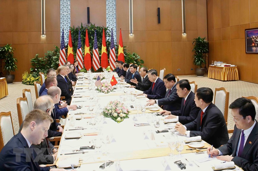 Ảnh: Thủ tướng Nguyễn Xuân Phúc hội kiến Tổng thống Hoa Kỳ Donald Trump - Ảnh 5