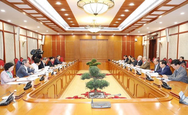 Tổng Bí thư, Chủ tịch nước Nguyễn Phú Trọng chủ trì họp Bộ Chính trị - Ảnh 2