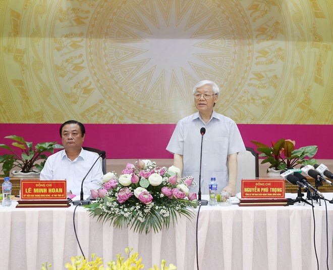 Tổng Bí thư Nguyễn Phú Trọng làm việc tại tỉnh Đồng Tháp - Ảnh 3
