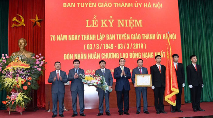 Ban tuyên giáo Thành ủy Hà Nội đón nhận Huân chương Lao động Hạng Nhất - Ảnh 4