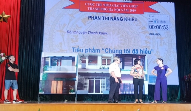 Sôi nổi hội thi “Hòa giải viên giỏi” TP Hà Nội - Ảnh 4