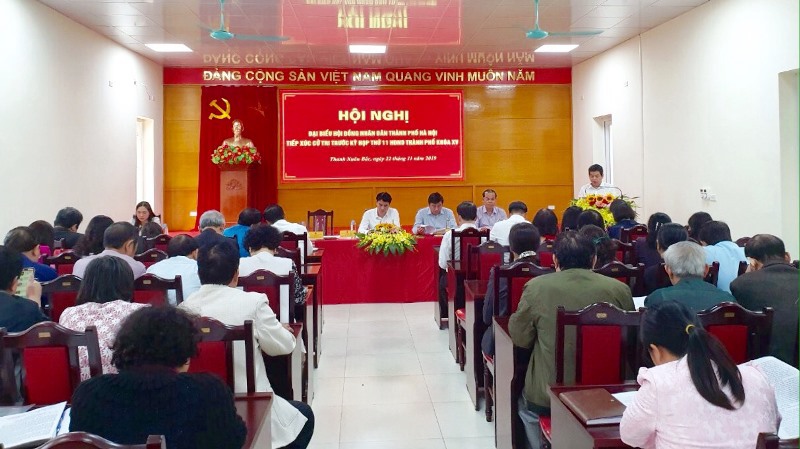 Cử tri quận Thanh Xuân kiến nghị giải quyết mâu thuẫn trong chung cư - Ảnh 1