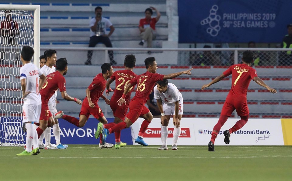 Đánh bại U22 Myanmar, U22 Indonesia vào chơi trận chung kết - Ảnh 2