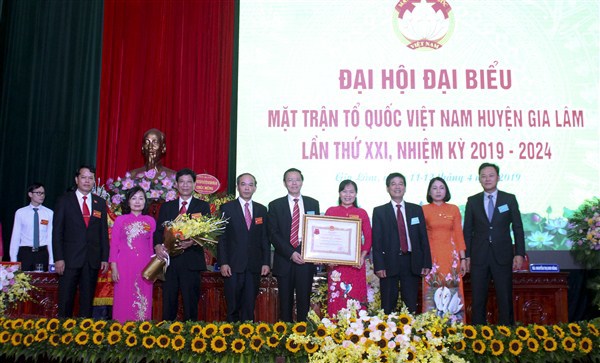 Đại hội đại biểu MTTQ Việt Nam huyện Gia Lâm lần thứ XXI - Ảnh 1