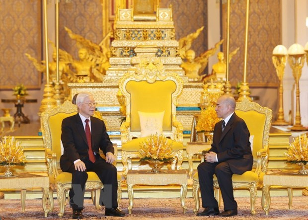 Tổng Bí thư, Chủ tịch nước hội đàm với Quốc vương Campuchia - Ảnh 2