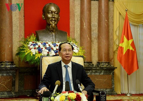 Chủ tịch nước Trần Đại Quang trả lời báo chí Nhật Bản về quan hệ hai nước - Ảnh 2